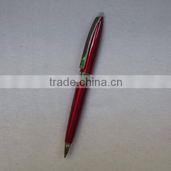 Red premium heavy metal roller pen