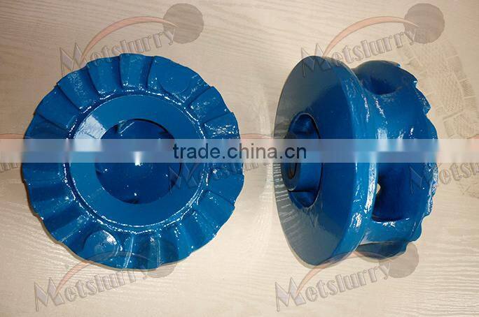 Anti-wear metal or rubber slurry pump impeller
