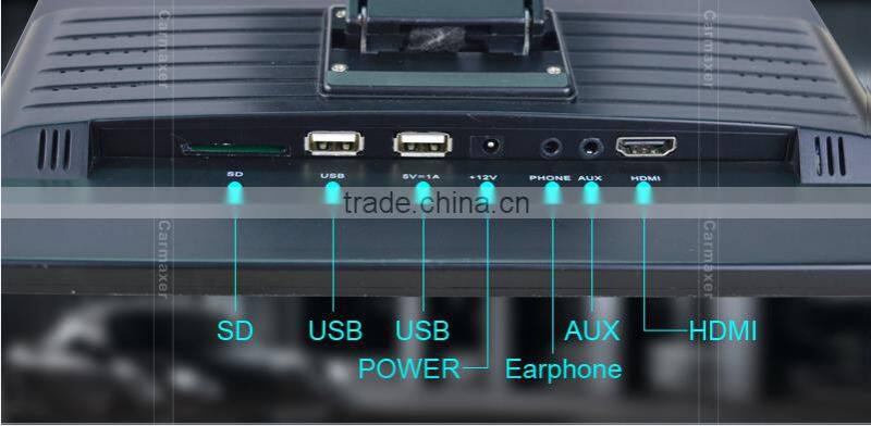 2016 newest muliti-function and installation high pixels 7inch/9inch/10.1inch car monitor with hdmi usb sd