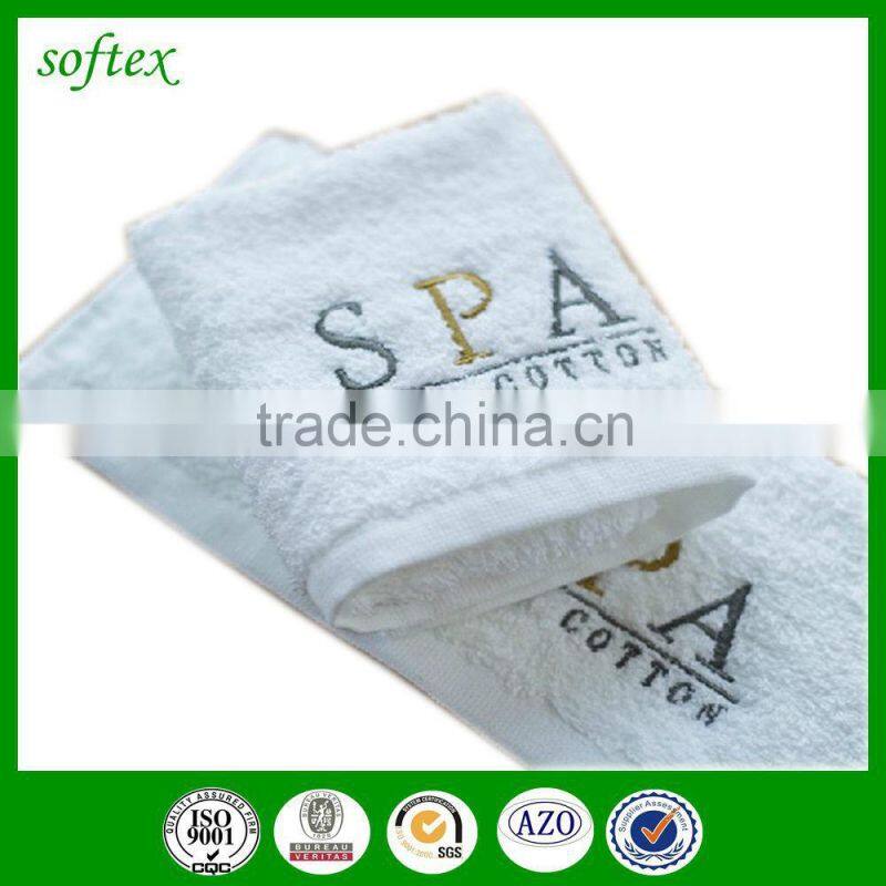 2016 luxury cotton terry white hotel hand towels for hotel use