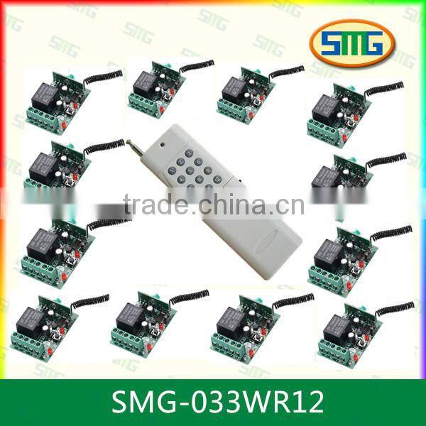 SMG-801 315/433mhz 6 in 1 remote control/1 controller pair 6 pcs remote transmitter