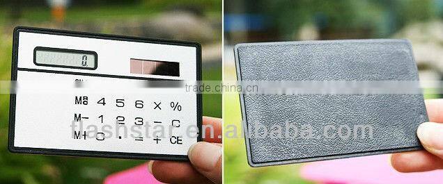 New Design Creative Mini Promotional Solar card Calculator