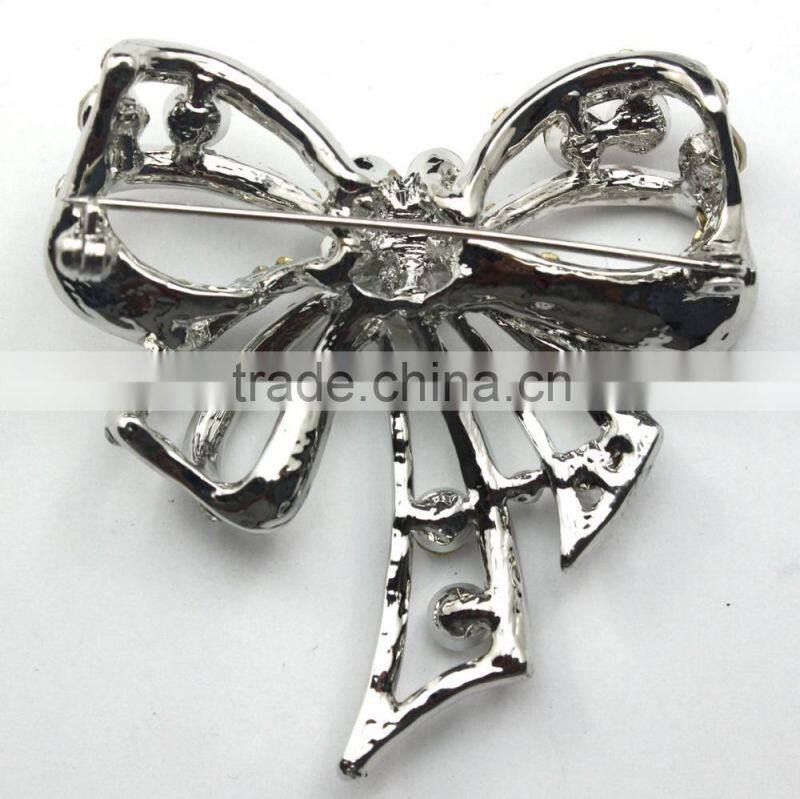 Butterfly Rhinestone Metal Brooch Pins,Color Rhinestone Brooch For Suit