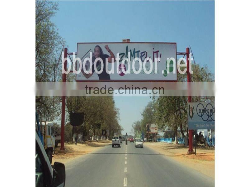 Advertising outdoor steel structure single sided billboard