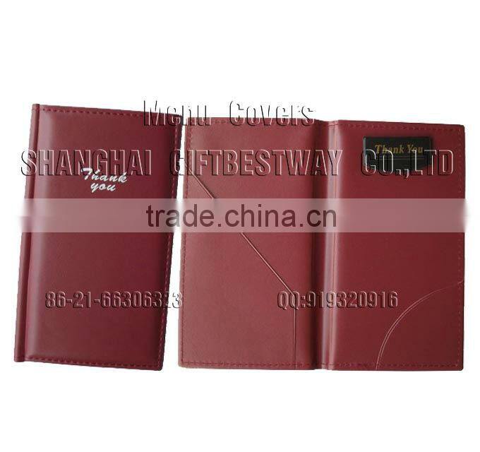 Black restaurant bill presenter with high quality