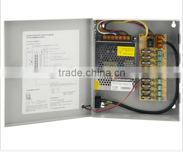 18CH DC 12V 30A Output Power Supply Switch Box for CCTV Camera