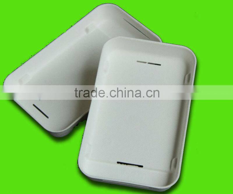 Dongguan 100% Biodegradable Eco-friendly Bio Packaging Molded Recycled Paper Pulp Fiber Products Trays