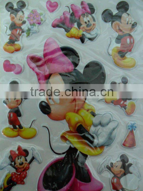 glitter pvc puffy beautiful foam sticker