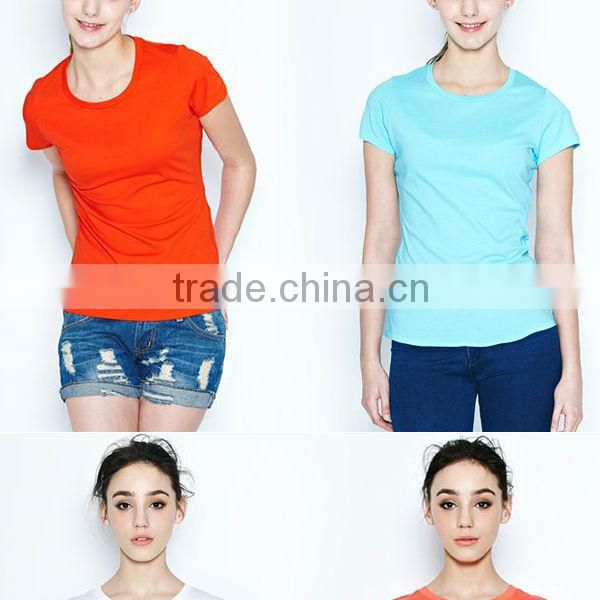 OEM Plain Cotton Girls Tshirts for Printing