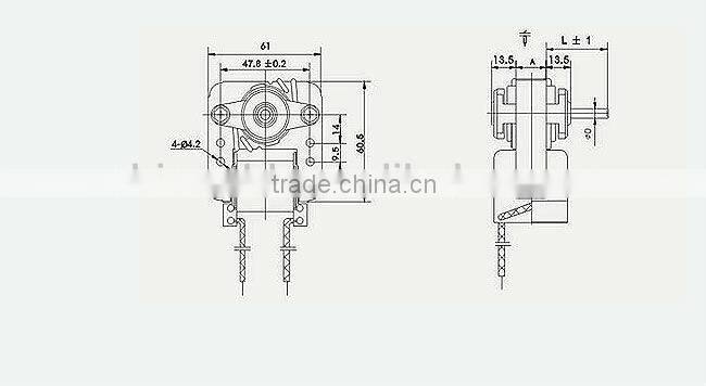 YJ61 single phase motor micro hydraulic motor