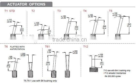 DP SPDT 3P DT 6P Sealed Miniature Toggle Switch Dailywell