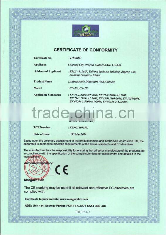 Life Size Dinosaur Head Moving with Track