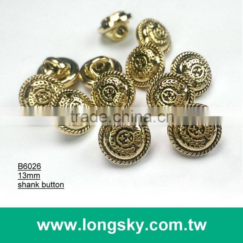 (#B6050/13mm) 20L royalty stylish small shank buttons for jacket