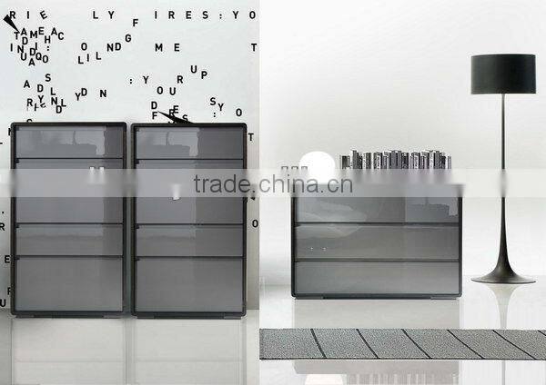High glossy 3 drawer cabinet (SM-W15)