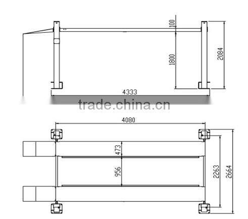 four post car lift parking system with CE
