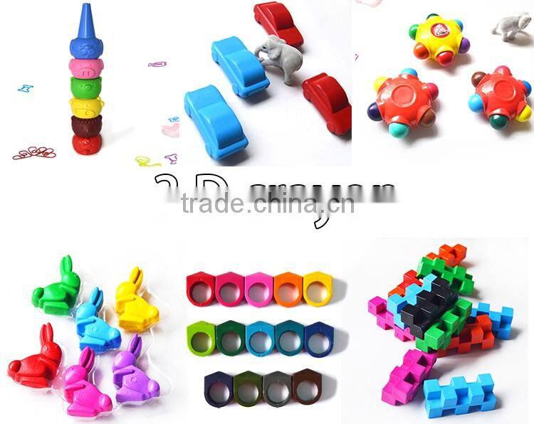 2016 wholesale 24 colors crayons into pvc bag for school students with cheap price