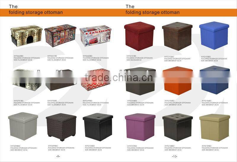 Home Furniture Moroccan Leather Pouf Ottoman