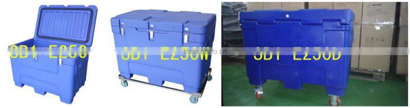 PU insulated Dry ice cooler bin, chilly bin for dry ice for storing dry ice
