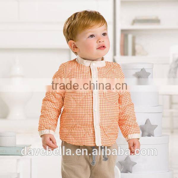 DB1616 dave bella 2014 winter infant coat baby wadded jacket padded jacket outwear winter coat jacket down coat outwear