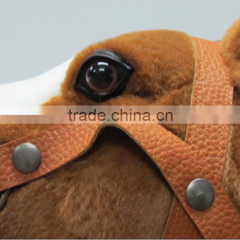 New design custom plush horse ride on animal toy