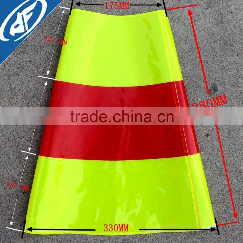 36 inches yellow red yellow color reflective traffic cone sleeve
