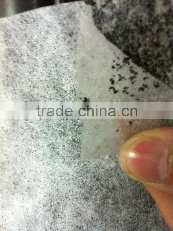 Activated carbon nonwoven filter fabrics or felt