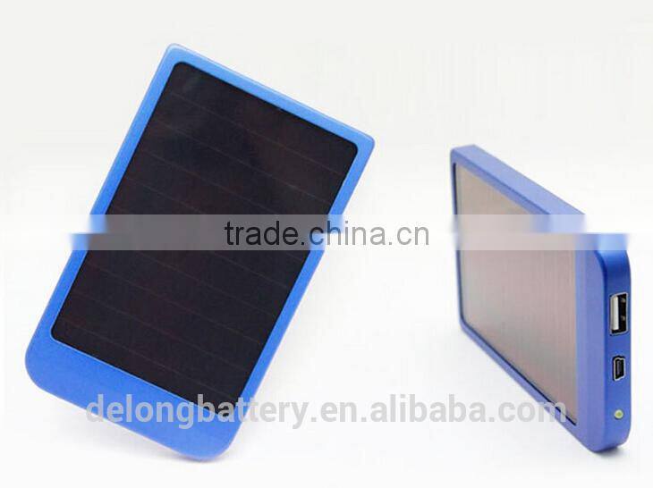 2015 NEW solar automatic mobile charger portable solar power bank solar charger for mobile