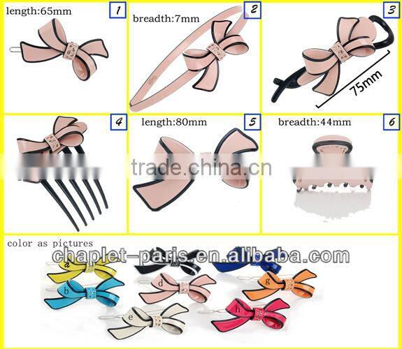 jewelry hair accessory set, rhine stone luxury flower hair clip set for girls, fancy hair barrette set wholesale in china