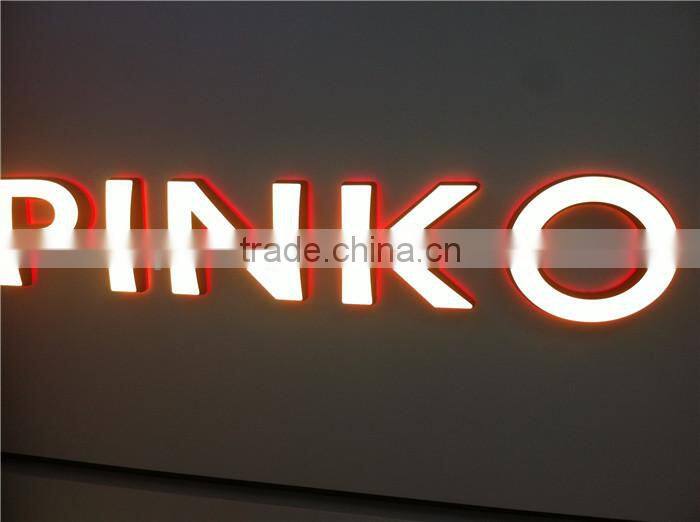 waterproof laser cutting led acryl wall sign board