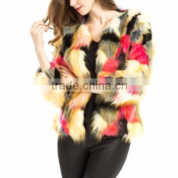 Mink fur coat women made in China faux fur coat