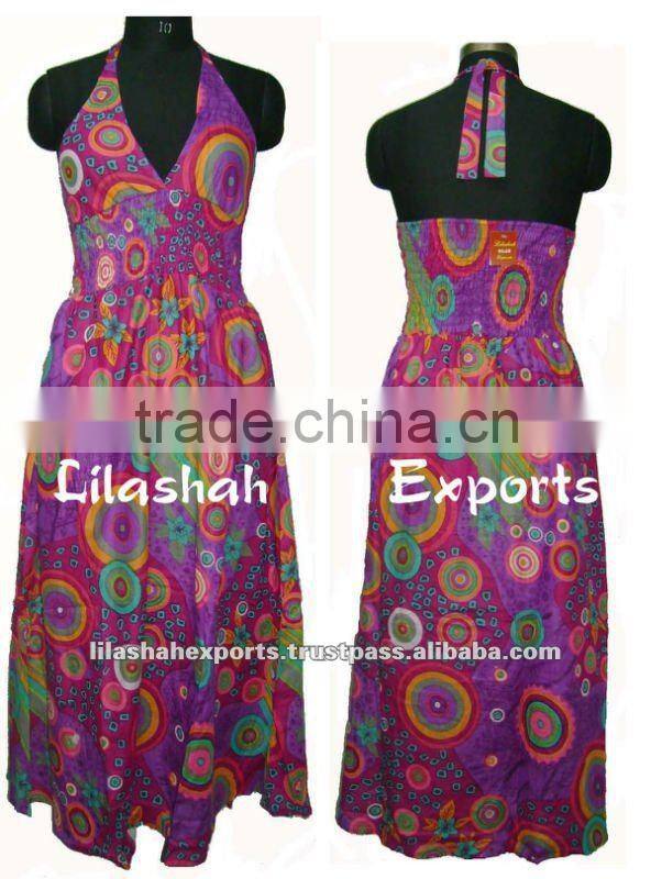 VP2869 Cotton Dress Printed Robe Vestido Ropa Vetement Long Maxi Dresses