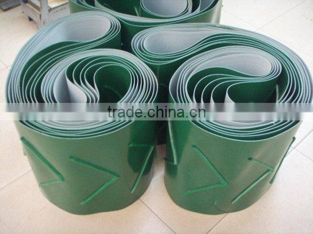 High Tensile green conveyor belt Light Duty conveyor belt PVC Circular conveyor belt