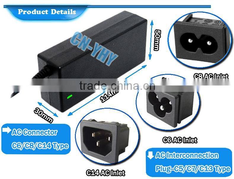 2015 Black color ac/dc 16v 2a power adapter 32w