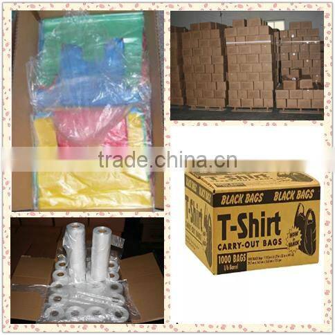 TSB. No. 4 8"x5"x16" 13 Micron Plastic " Thank You" T-shirt Shopping Bags