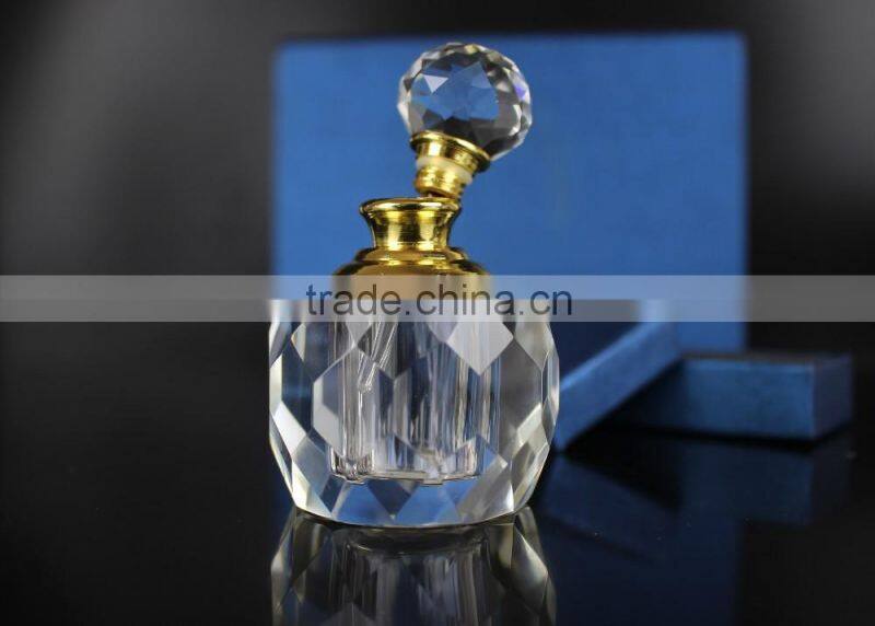 10ML Vintage Crystal Facet Perfume Bottle Cosmetic Oil Bottle