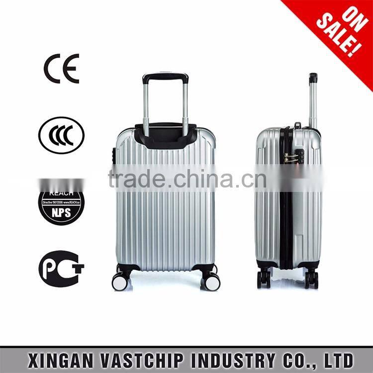 2016 unisex colorful abs hardshell for business school travel trolley luggage bag