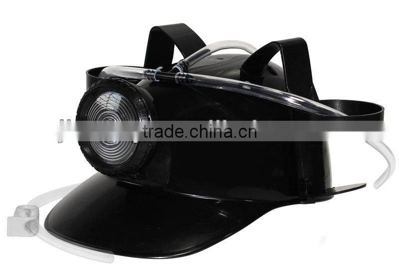 Promotional blue dringking hat beer cap drink cap with light