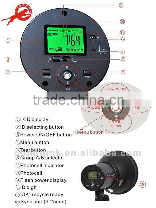 Cononmk G4.0 Camera Flash Light Photography for commercial shooting