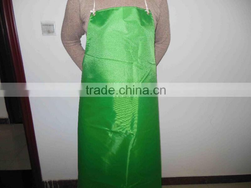 PVC water proof apron resist industrial wash logo