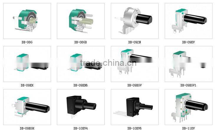 DB-124KP Plastic shaft Potentiometer the wholesale price rotary Potentiometer