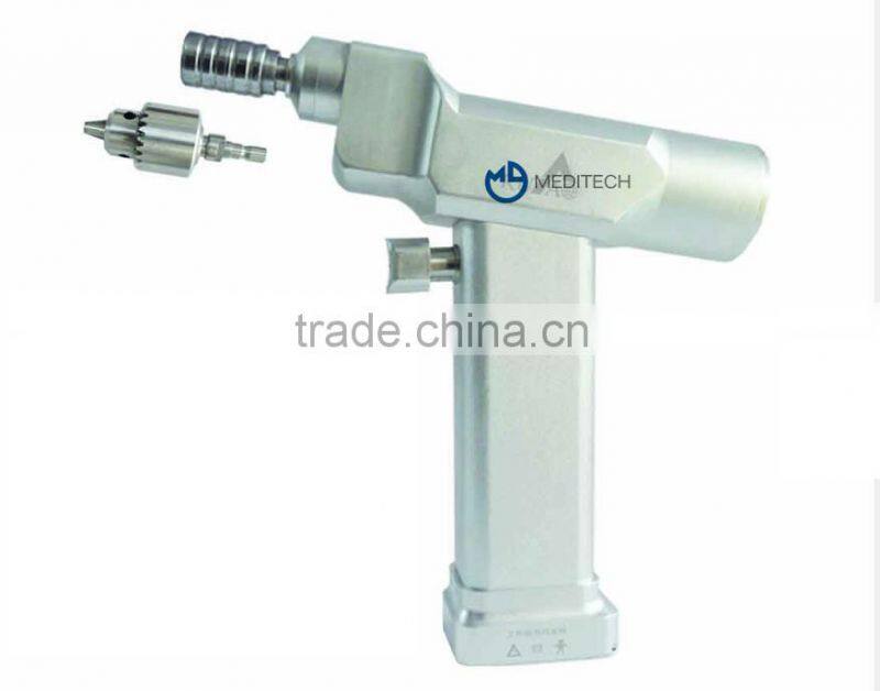 Cannulated orthopedic drill surgical saw with battery