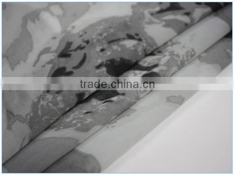 cashmere chinese ink painting print ITY chiffon fabric