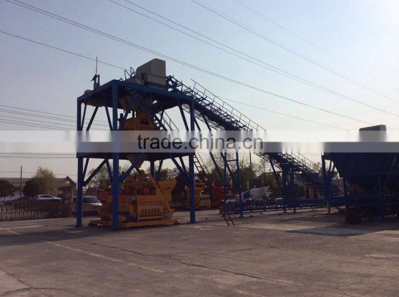 Price Of Portable JS500 Double Horizontal Axle Concrete mixer For sale