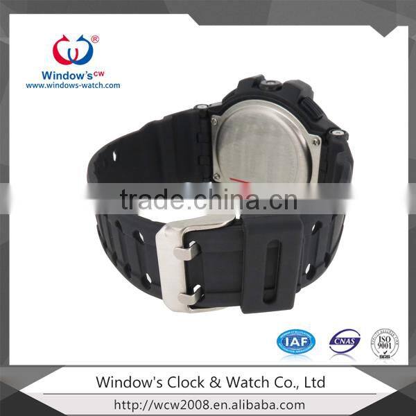 2015 watches man hot sell led watch sport stainless steel back
