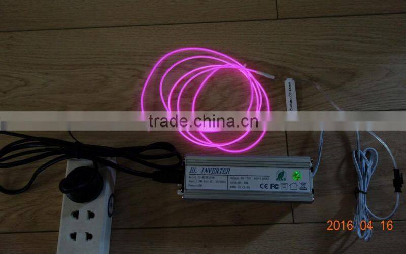 AC110V-240V 90M-120M INVERTER High luminance"Polar light 3"2.6mm Orange EL WIRE
