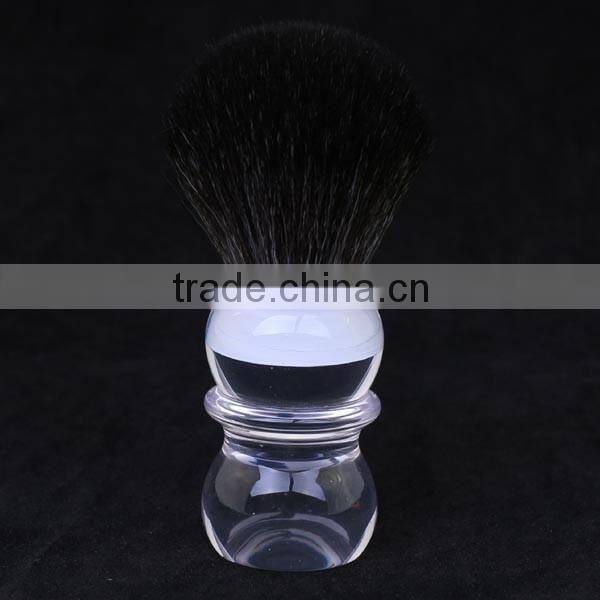 clear acrylic handle custom shaving brush