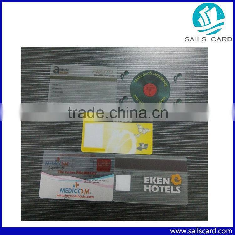 Full Color Frosted Transparent Plastic PVC Round Corner Business Cards