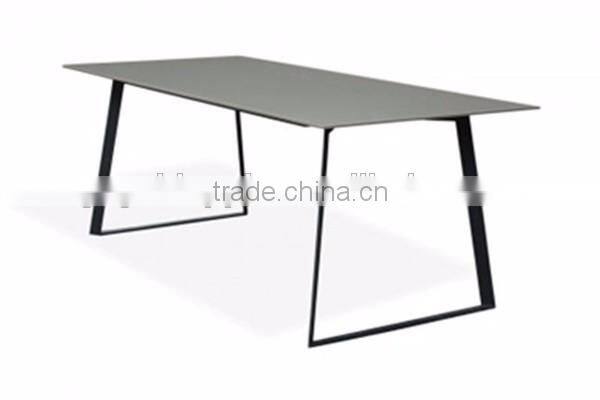 Modern metal dining table, restaurant table 120cm