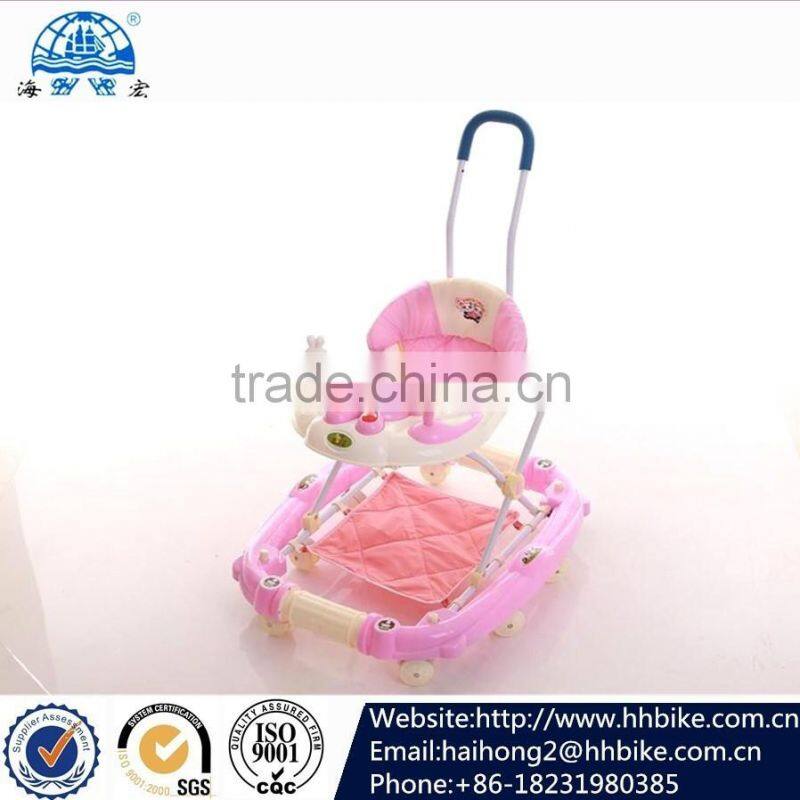 latest baby walkers/pusher baby walker baby walker with rocking mode from xingtai manufacturer round baby walker