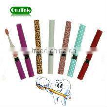 economic round toothbrush low battery operated toothbrush with holder